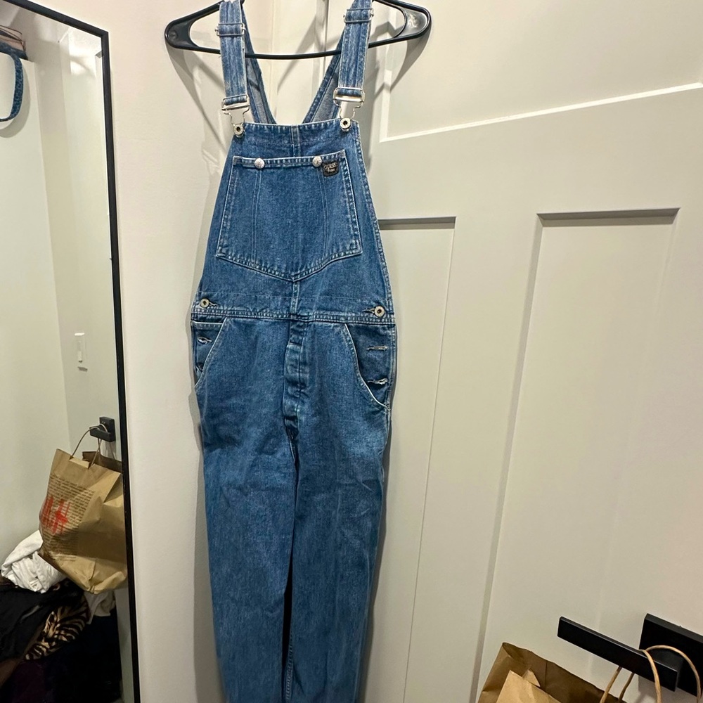 Guess Jean Overalls size L but fits more like a size 6